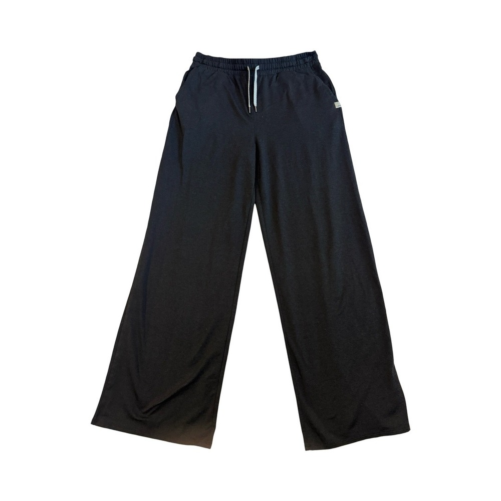 Vuori Halo Essential Wideleg Pant Black Heather VW4023 Size Large